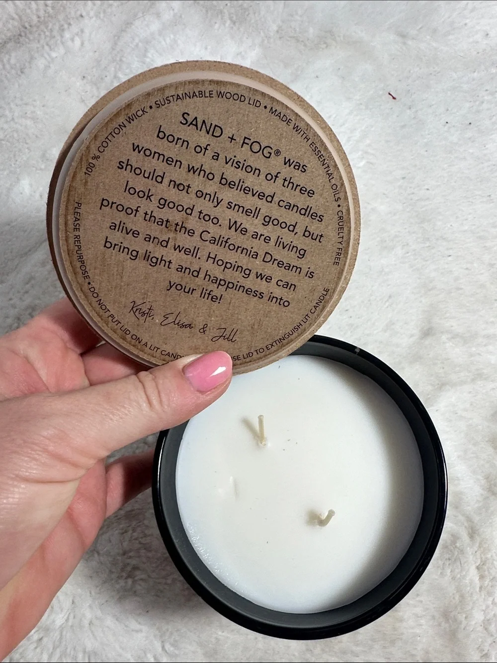 Sand + Paws  cedar and lavender coastal candle